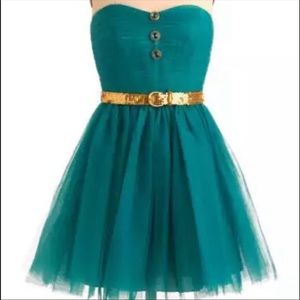 Teal Betsy Johnson dress. Mint condition.